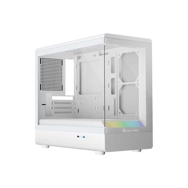 Vỏ Case Jungle Leopard MS-01 | Led RGB | M-ATX | Trắng / Đen