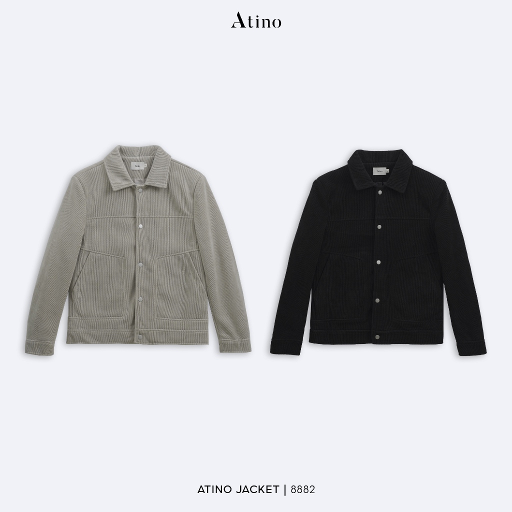 Áo Khoác Kaki ATINO BASIC Khoá kéo Cao Cấp 3.8882
