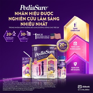 [Tặng 02 gói dùng thử] 1 lon PediaSure 1-10 tuổi dạng bột hương Vani 800g