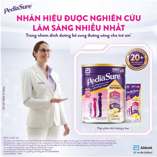 [Tặng 02 gói dùng thử] 1 lon PediaSure 1-10 tuổi dạng bột hương Vani 800g
