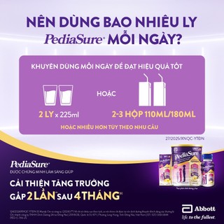 [Tặng 02 gói dùng thử] 1 lon PediaSure 1-10 tuổi dạng bột hương Vani 800g