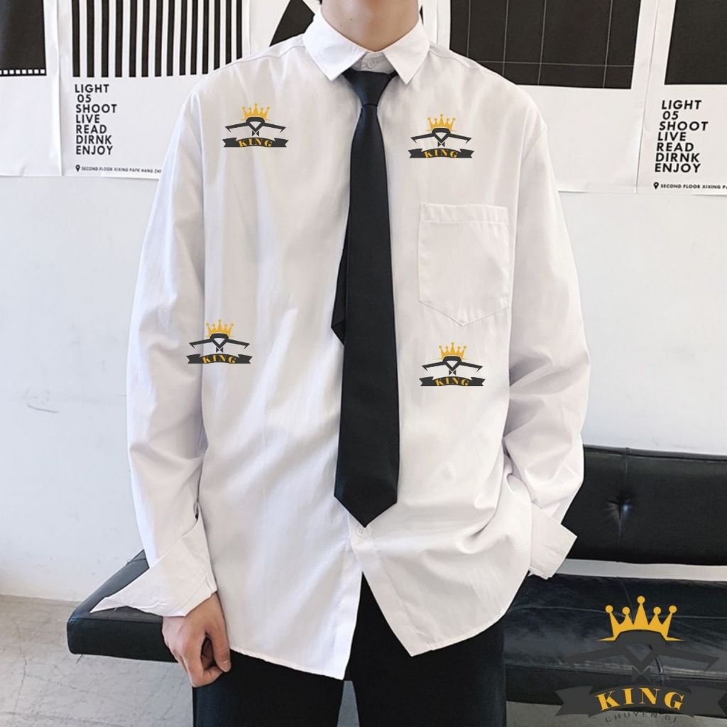 Cà vạt nam nữ kỉ yếu KING caravat đen trơn dài tự thắt bản nhỏ tie cavat thắt sẵn khóa kéo học sinh hàn quốc C01 C04