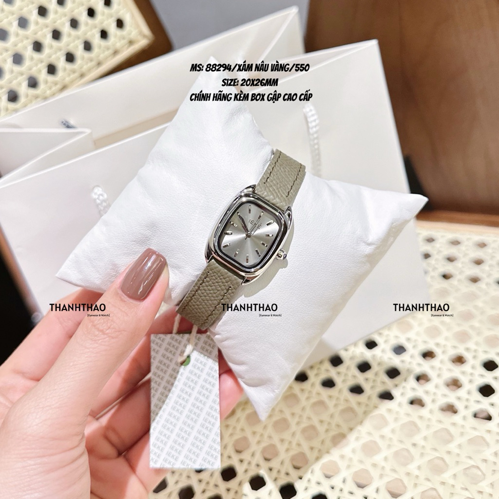 Đồng Hồ Nữ Chính Hãng THANHTHAO WATCH Dây Da Full Box IEKE 88294