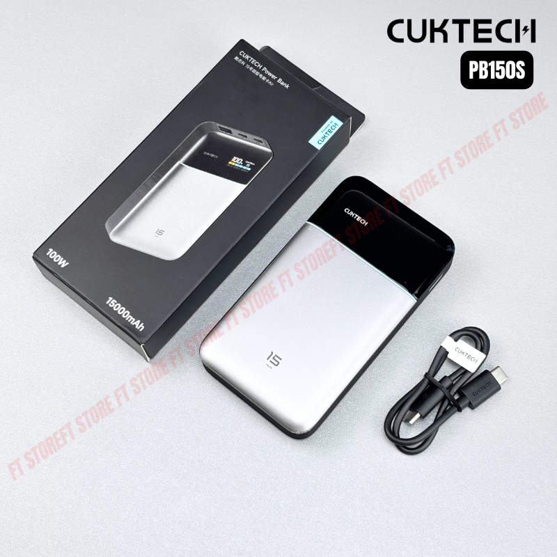 Pin dự phòng Cuktech 15 Air Power Bank PB150S 15.000mAh Thiết kế siêu mỏng nhẹ, màn hình tiện lợi | BigBuy360 - bigbuy360.vn