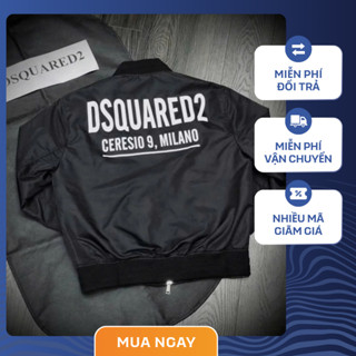 Áo Khoác Gió Nam Nữ Unisex In Chữ DSQ MILANO Siêu Đẹp Chất Gió 2 Lớp Basic Siêu Cấp Bo Gân  Style Trẻ Trung Năng Động