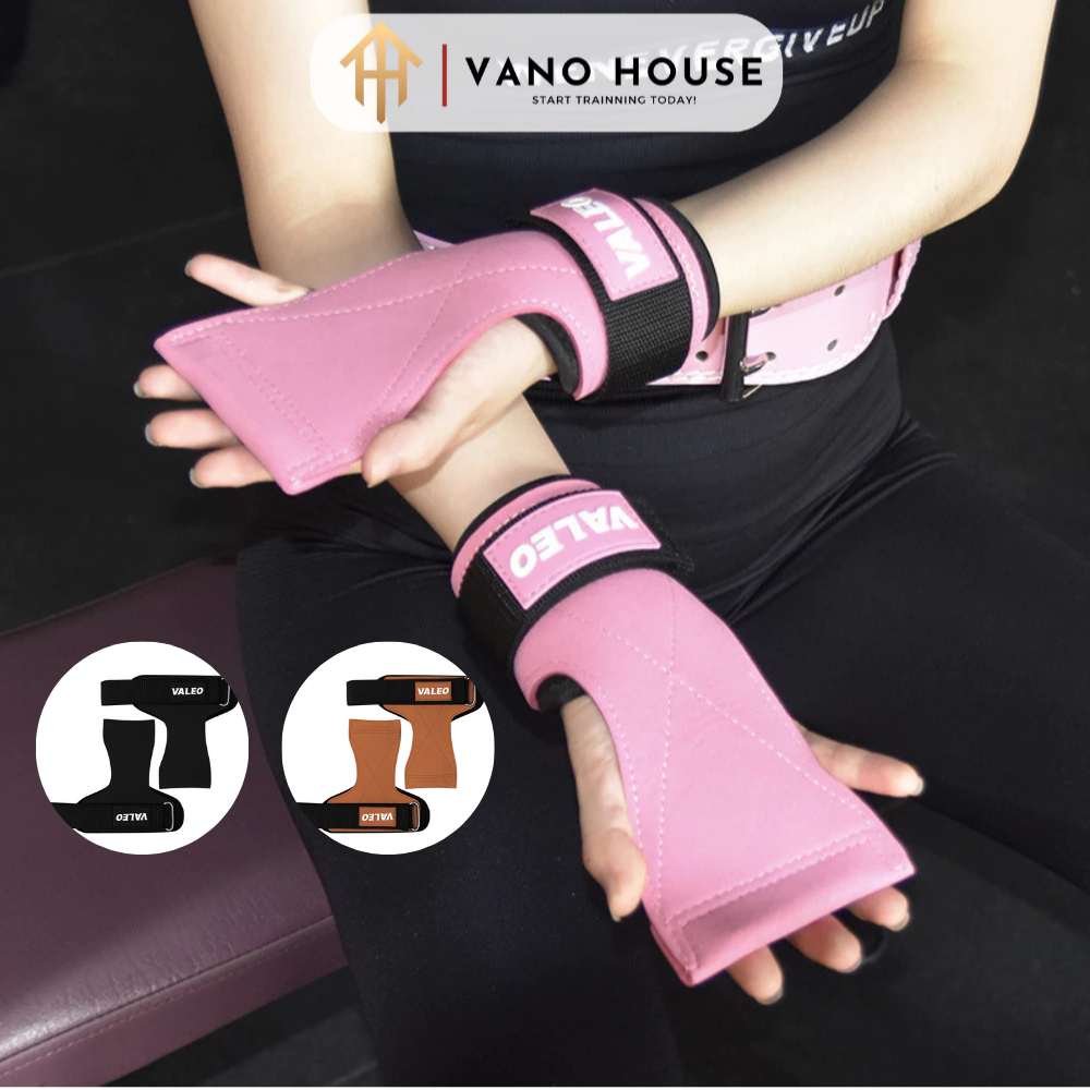 Găng Tay Tập Gym Trợ Lực VALEO Strap Tập Gym Lifting Strap Tập Tạ Tập Xà Hàng Chính Hãng