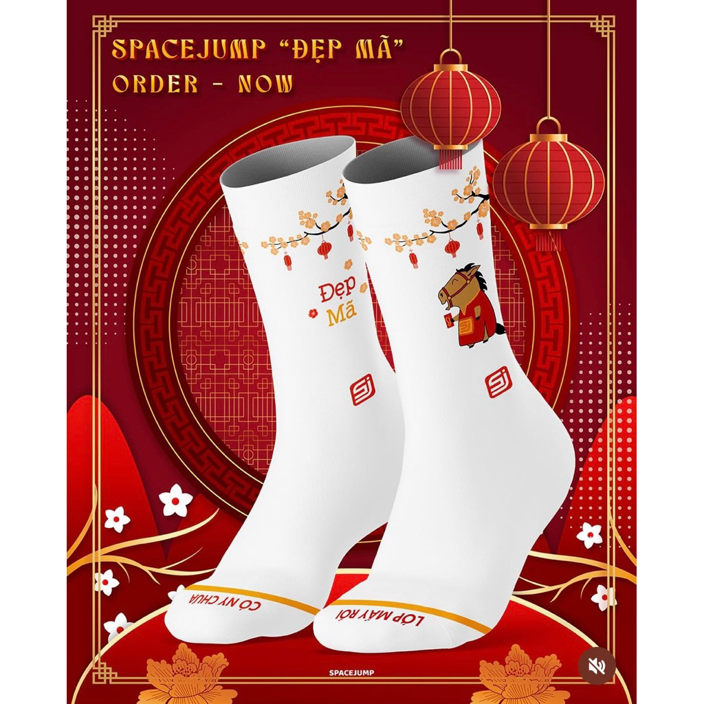 TẤT SPACE JUMP "ĐẸP MÃ" ĐI CHƠI TẾT