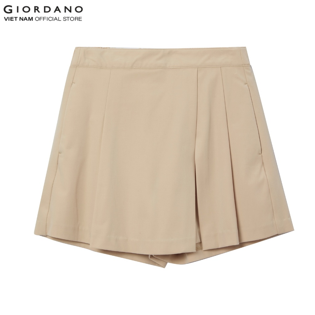 GIORDANO Quần Váy Nữ Women's New Preppy Easy Care Pleated Skorts 5405227
