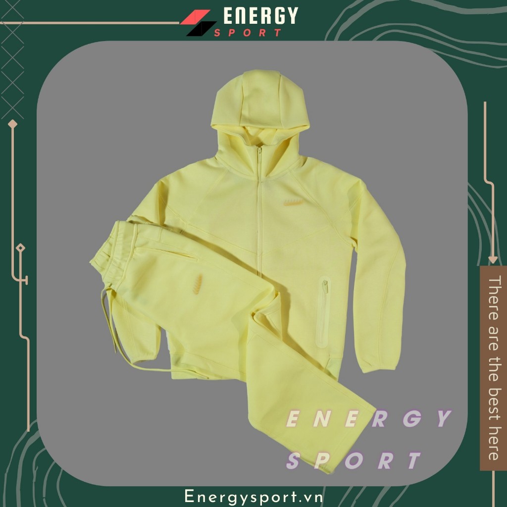 Bộ Quần Áo Thể Thao Cao Cấp Hoodie Ntech x Nocta - VÀNG