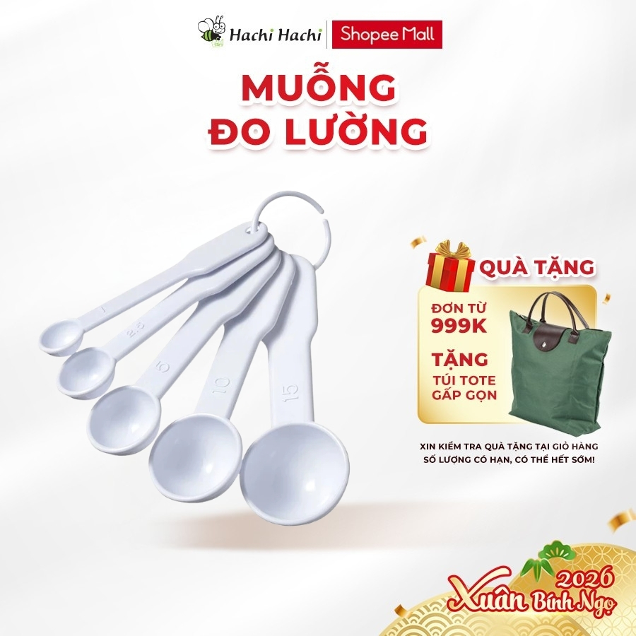 Muỗng đo lường Echo Metal (5 cái) - Hachi Hachi Japan Shop