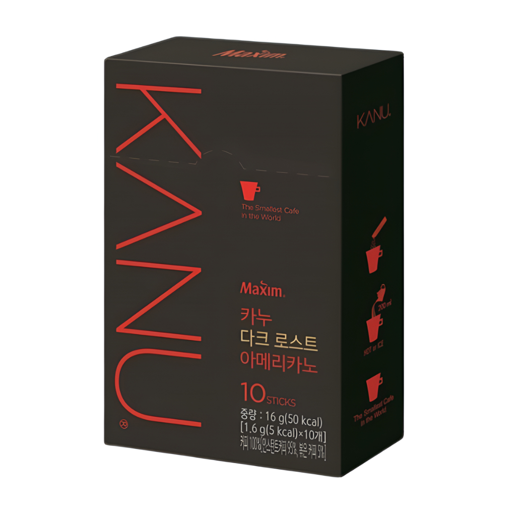 Cà phê hòa tan Americano MAXIM KANU Mini Nhẹ / Đậm / Không có cafein dạng thanh