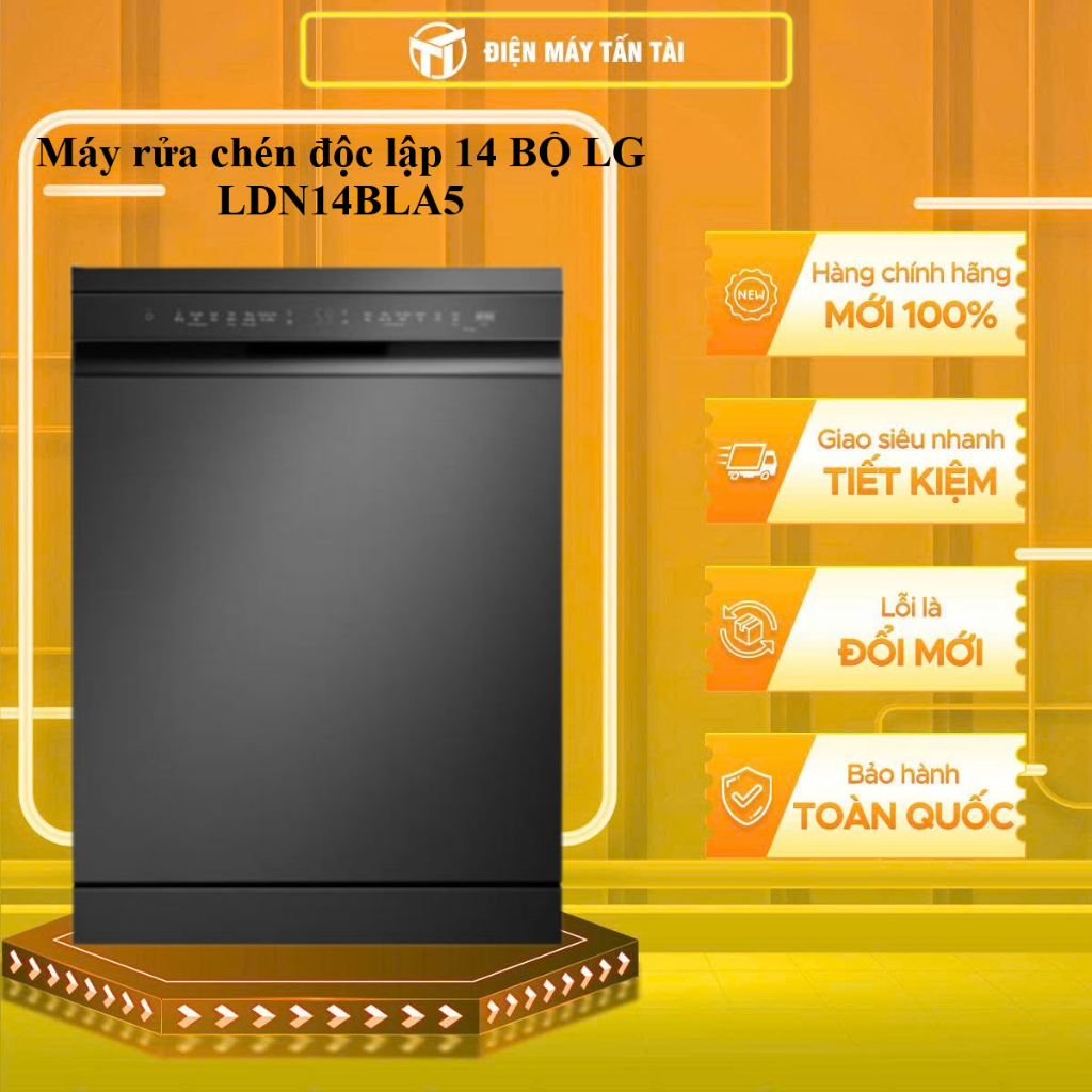 LDN14BLA5 - Máy rửa chén độc lập 14 BỘ LG LDN14BLA5 - GIAO TOÀN QUỐC