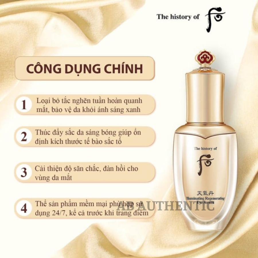 Combo 10 gói Tinh chất dưỡng vùng da mắt Whoo Cheongidan Regenerating Eye Serum - AB Authentic | BigBuy360 - bigbuy360.vn