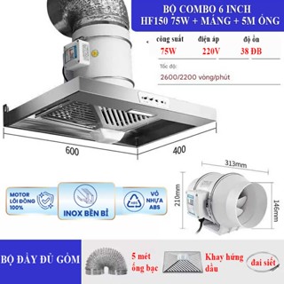 Quạt thông gió hút mùi công nghiệp 40W-130W