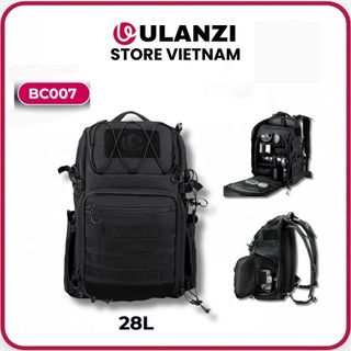 Ulanzi BC007 – Balo Máy Ảnh Du Lịch 28L – Phù Hợp Canon/Sony/Nikon - Thiết Kế Dây Đai
