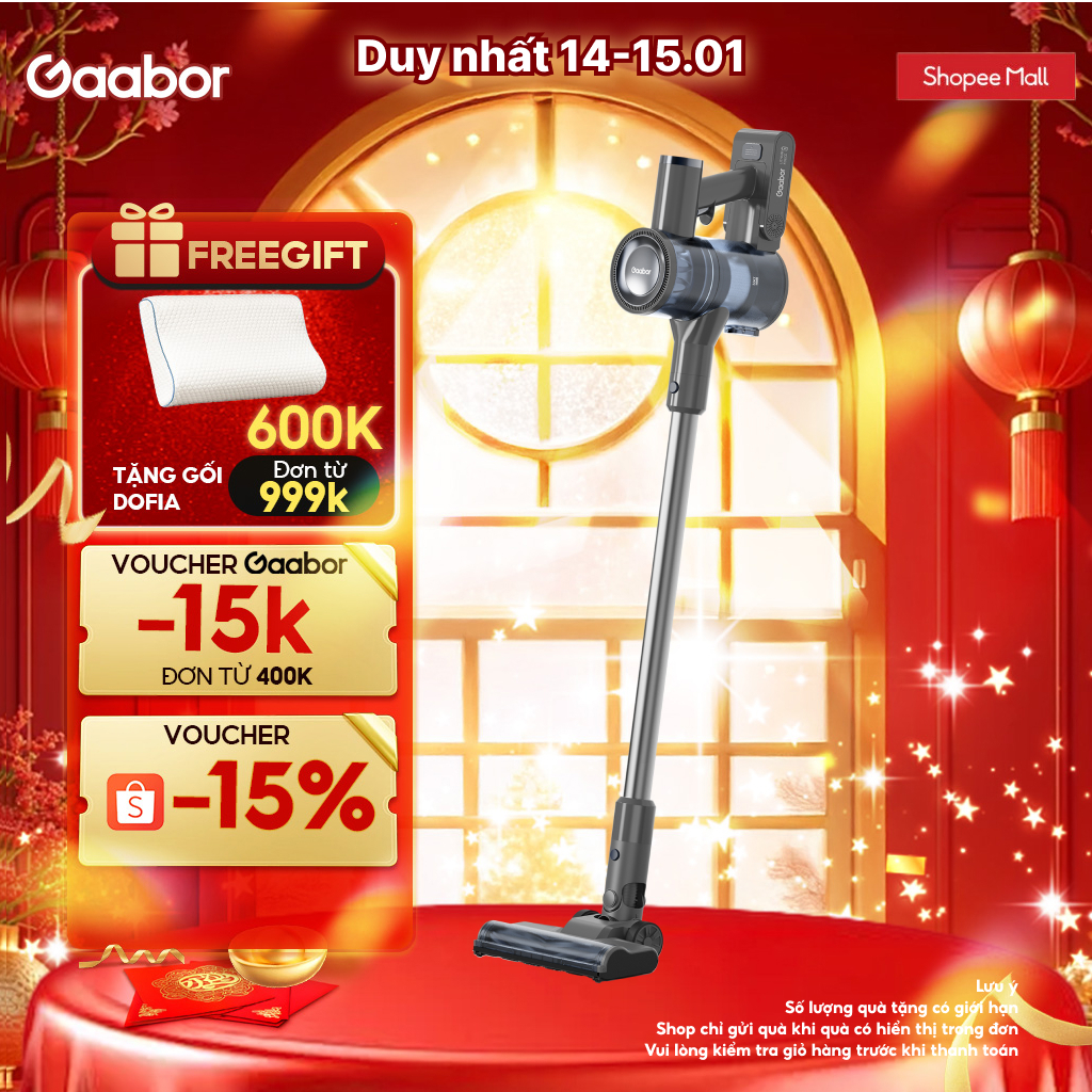 Máy hút bụi không dây lực hút li tâm GAABOR VCL10E-BK01A dòng DEEP SEA cao cấp, pin Lithium tháo rời