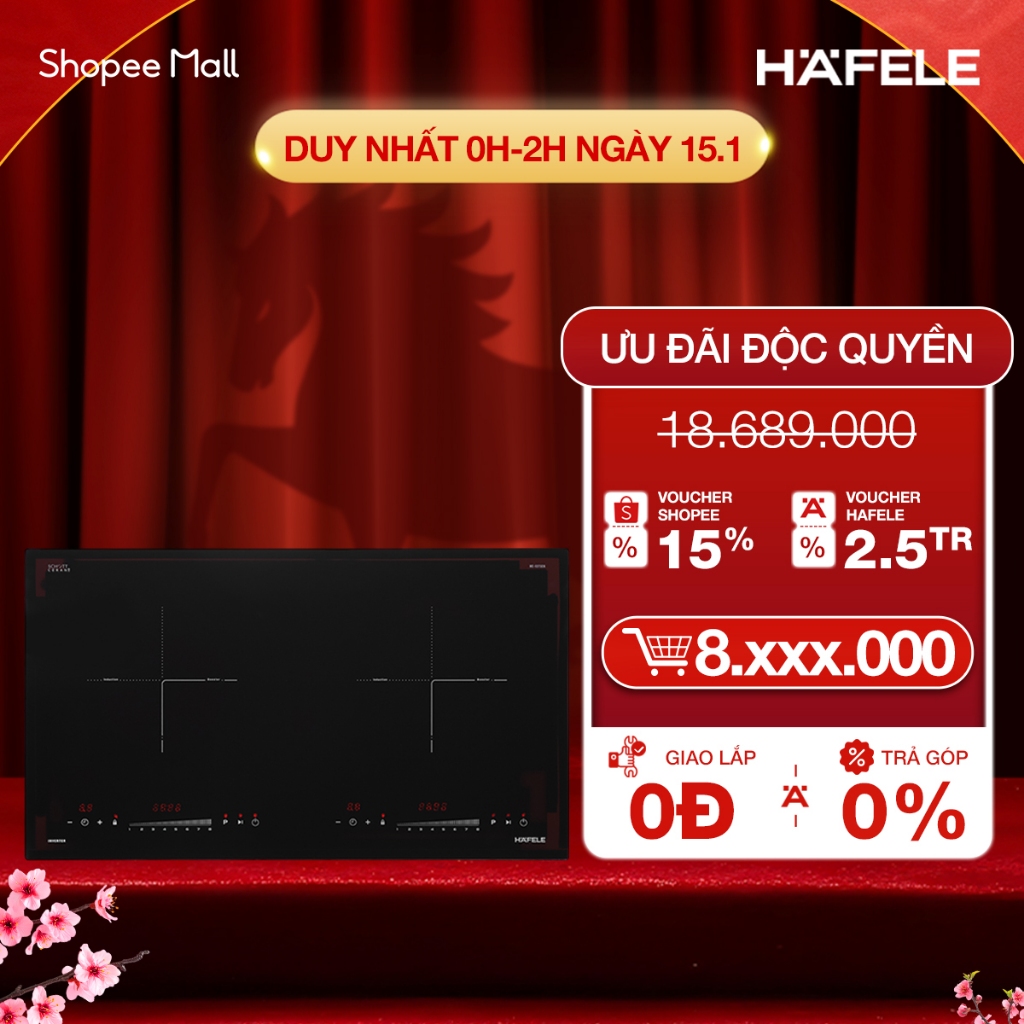 Bếp từ 2 vùng nấu Hafele HC-I2732A 536.61.726