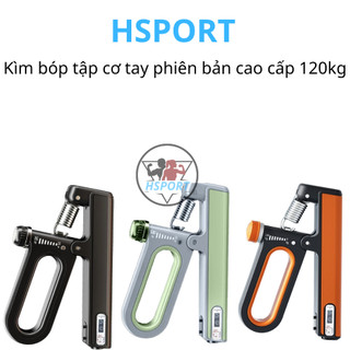 Kìm bóp tập cơ tay 120kg Hsport - Kìm bóp tay có đếm số tự động điều chỉnh lực 60 100 120kg tập cơ ngón tay gym hiệu quả