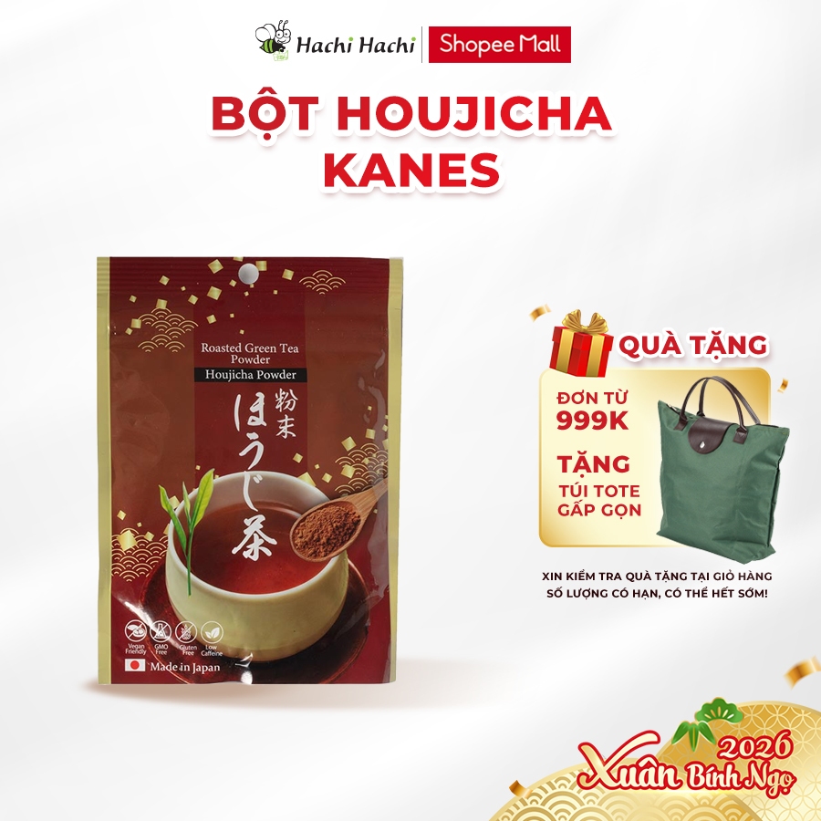 Bột trà rang Houjicha Nhật Bản Kanes 50g - Hachi Hachi Japan Shop