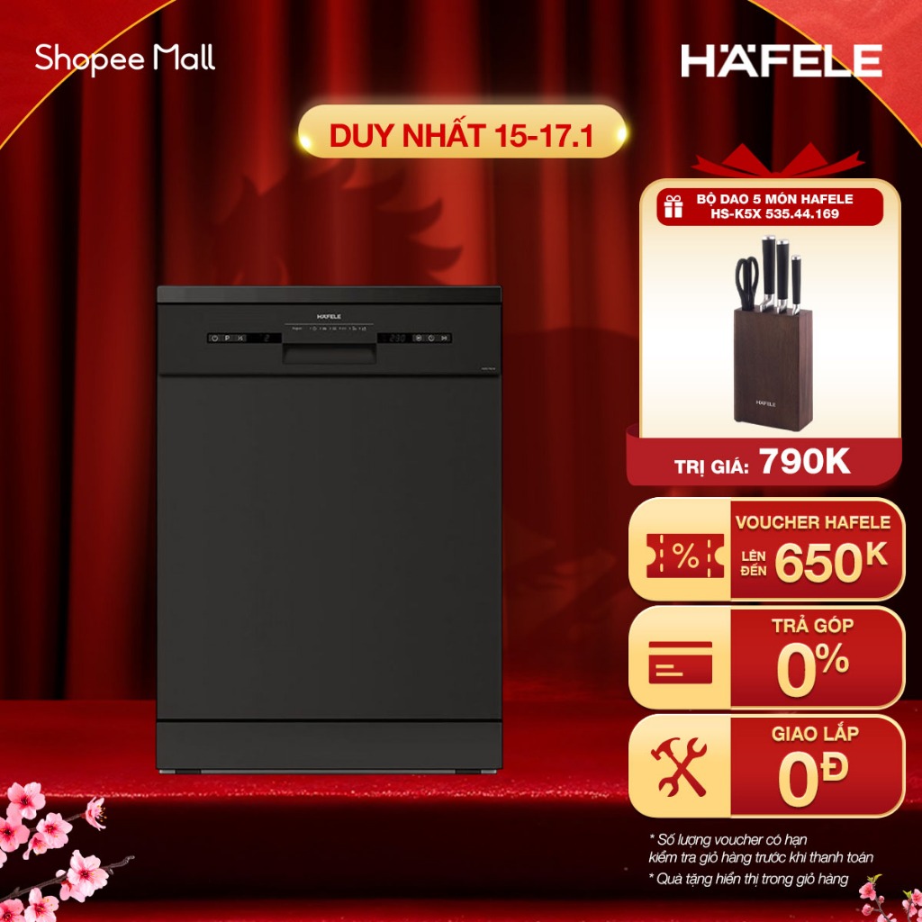 Máy rửa chén Hafele HDW-F601B 535.29.670