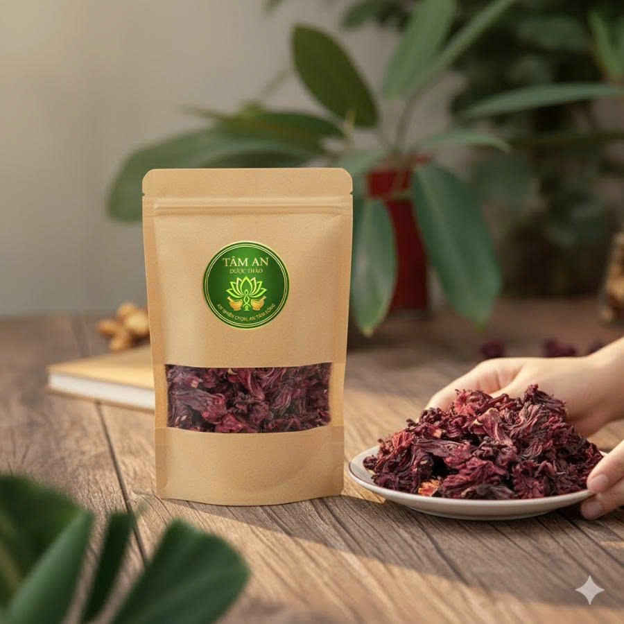 Trà Hoa Atiso Đỏ Sấy Khô Nguyên Nụ Organic