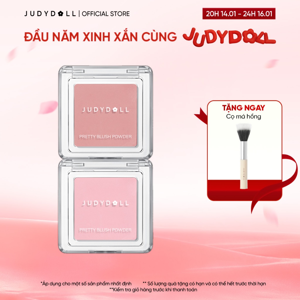 Judydoll Combo 2 Phấn Má Hồng Đơn Single Blush Đa dạng màu hot 2g
