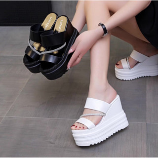 (fom nhỏ tăng size nhé)dép đúc 2 quai da mềm siêu nhẹ cao 7cm và 12cm(fom nhỏ tăng size nhé)