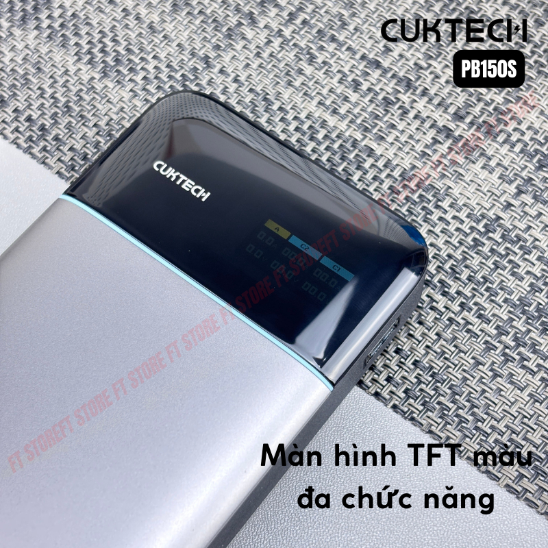 Pin dự phòng Cuktech 15 Air Power Bank PB150S 15.000mAh Thiết kế siêu mỏng nhẹ, màn hình tiện lợi | BigBuy360 - bigbuy360.vn