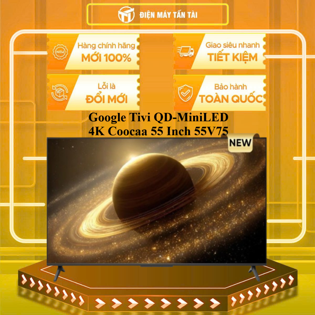 55V75 - Google Tivi QD-MiniLED 4K Coocaa 55 Inch 55V75 -- MIỄN PHÍ GIAO LẮP HCM