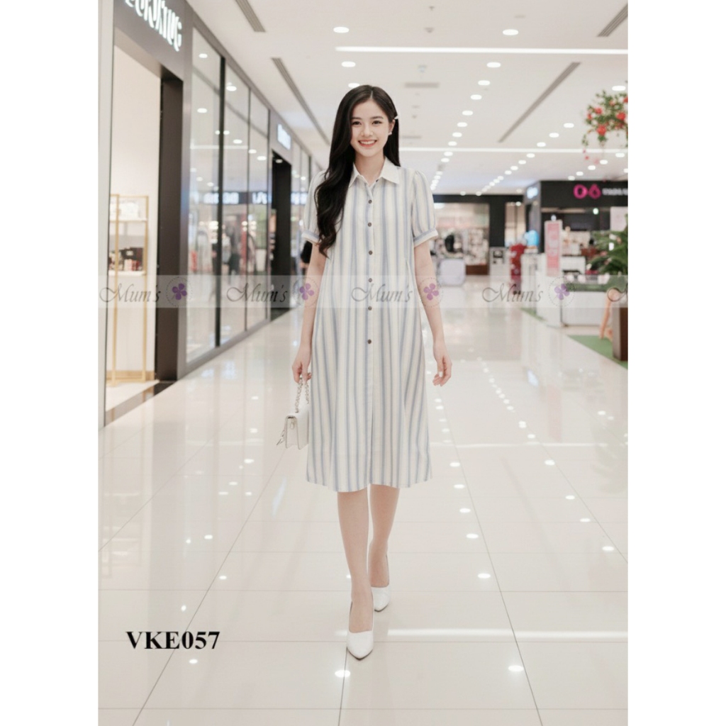 Đầm bầu công sở thiết kế Mum's Shop VKE057 trẻ trung, lịch sự, gọn dáng