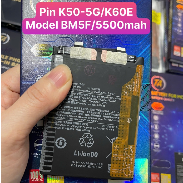 Pin điện thoại BM5F, K60E, / Xiaomi Redmi K50 / 5500mAh