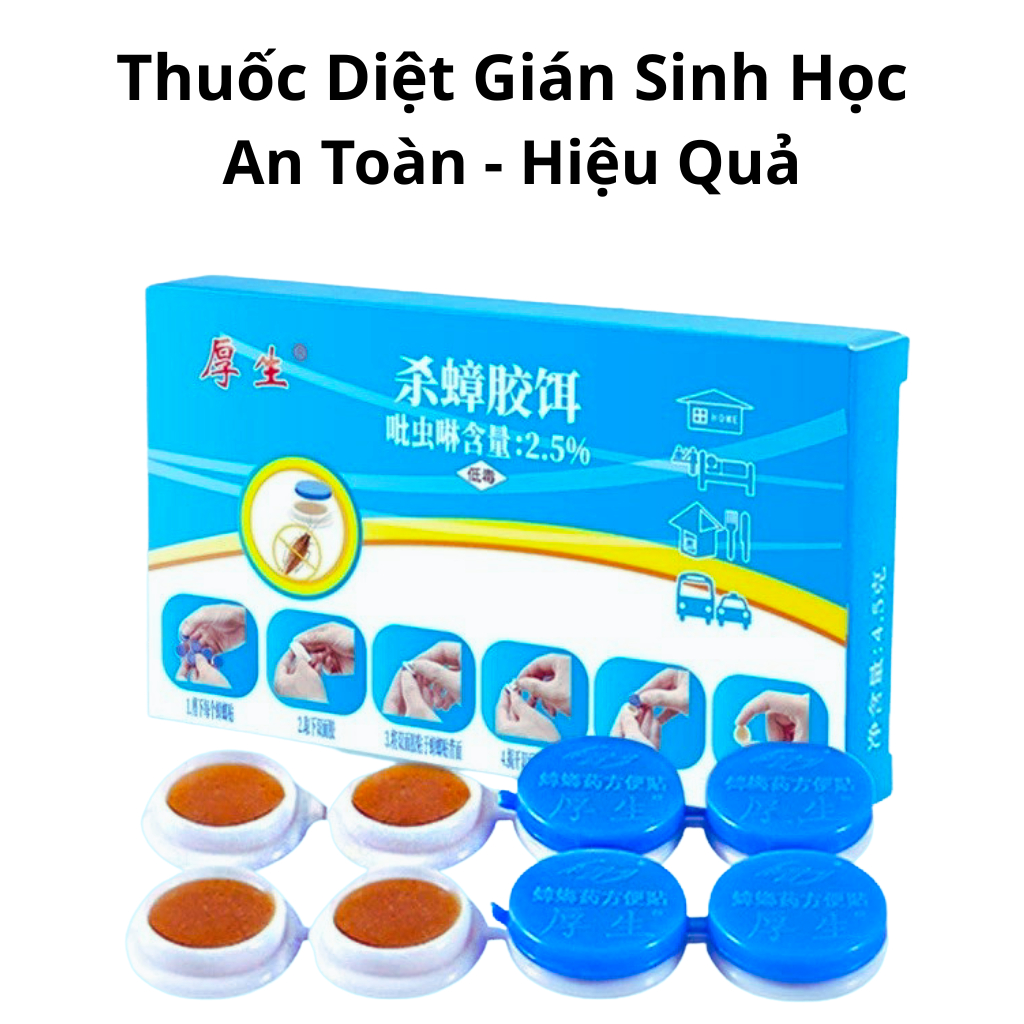 Thuốc diệt gián sinh học Housheng, diệt tận gốc tất cả các loại gián, hiệu quả, an toàn.