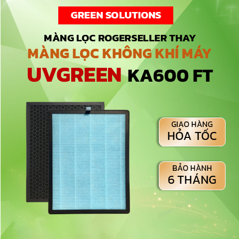 Màng Lọc Rogerseller® tương thích Máy Lọc Không Khí UVGREEN KA600 FT, Lõi Lọc Không Khí UVGREEN KA60