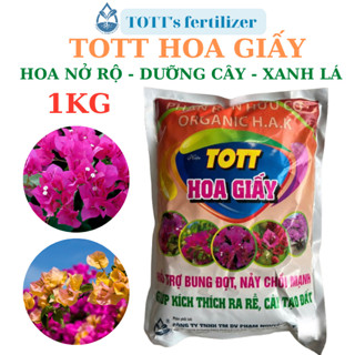 (combo 2 gói) Phân bón hoa giấy, kích ra hoa, dưỡng cây xanh lá gói 1kg TOTT's fertilizer