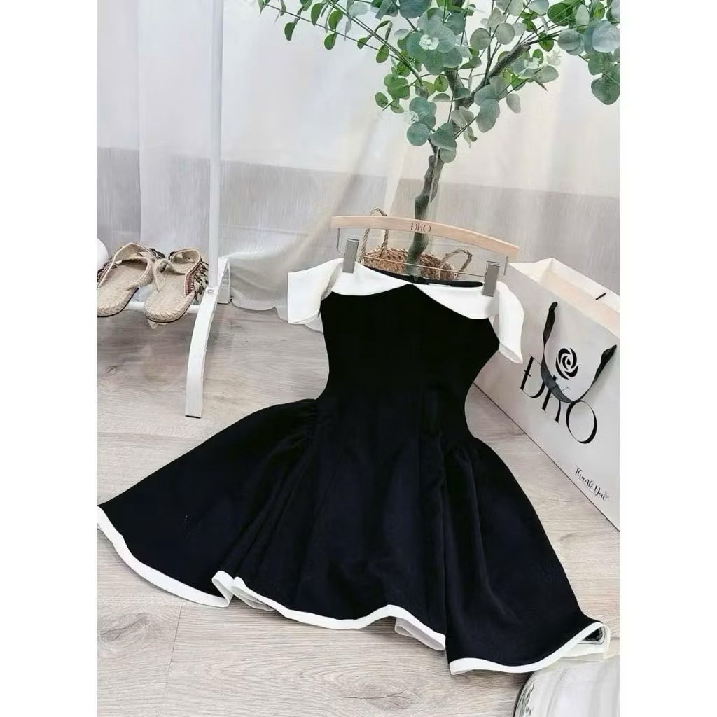 Đầm trễ vai chiết eo tà xòe “TRỄ VAI CÔNG CHÚA ” sang chảnh tôn dáng Faw Dress Cá Boutique | BigBuy360 - bigbuy360.vn