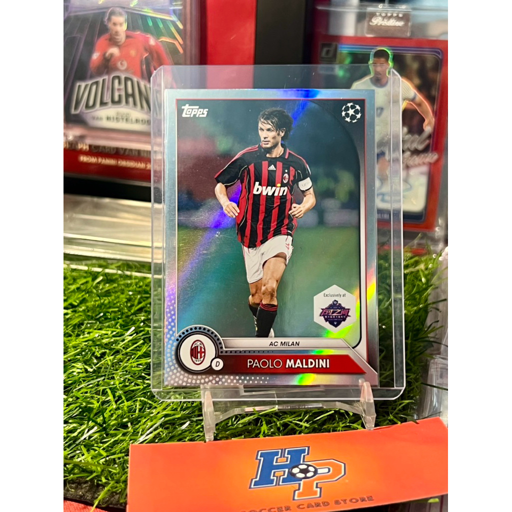 Thẻ bóng đá Paolo Maldini Refactor Topps Shanhai Ruika 2025