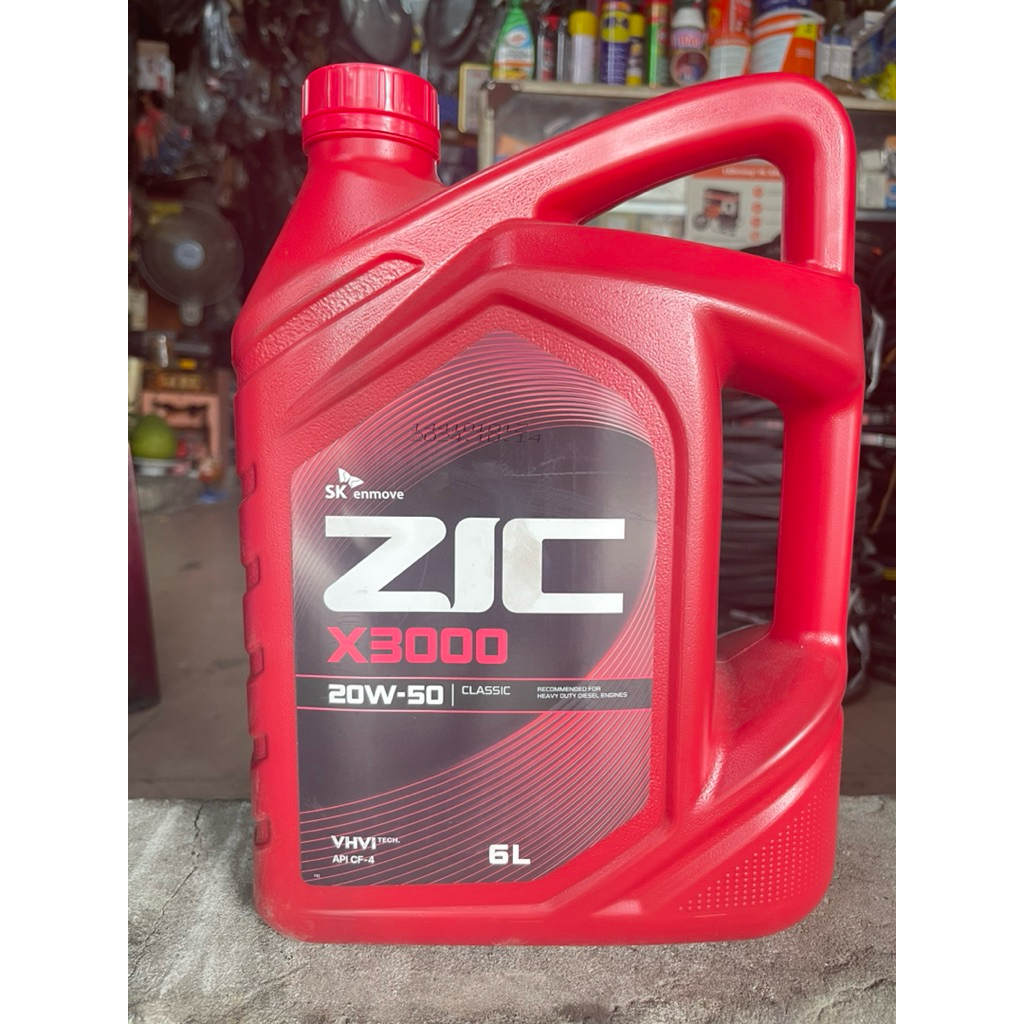 DẦU NHỚT ,SK enmove ,ZIC X3000 ,20W-50 ,CLASSIC ,6lít