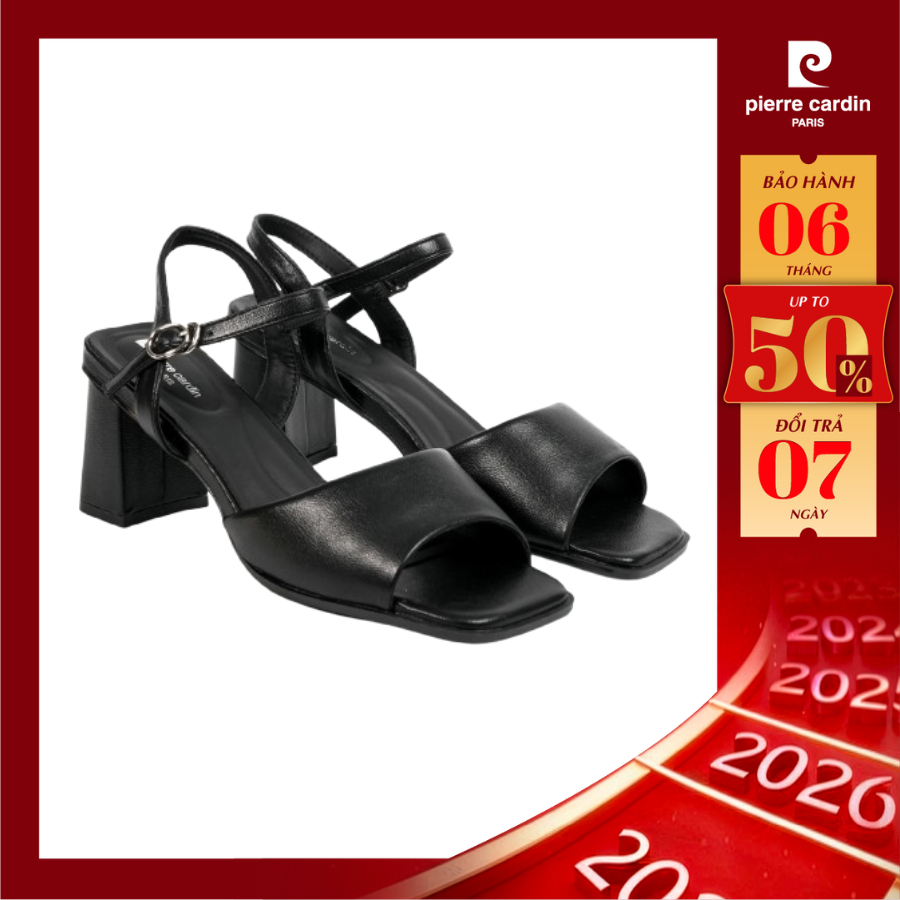 [NEW] Giày cao gót nữ Pierre Cardin, đế vuông cao 6cm, siêu nhẹ cực êm chân - 293