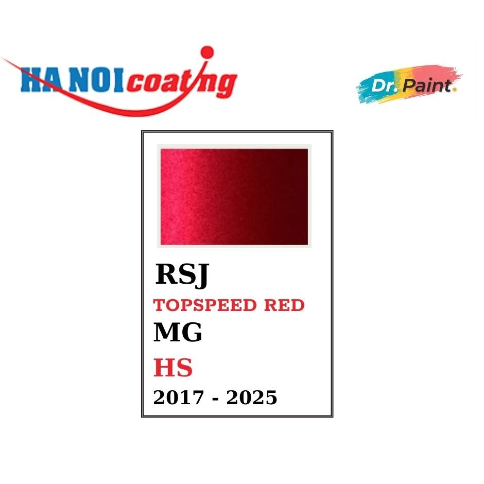 Sơn Xịt Xóa Vết Xước cho xe Ô tô MG HS Màu ĐỎ ÁNH KIM Code RSJ - TOPSPEED RED chính hãng DR.PAINT