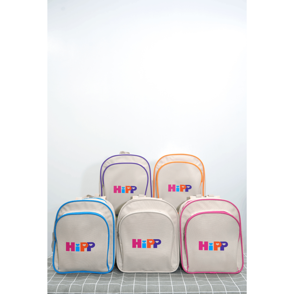 [MUA 1 TẶNG 1 MŨ HIPP] Balo vải HiPP cho bé mang đi học, đi chơi