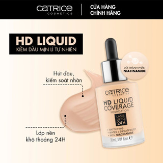 Kem nền Catrice HD Liquid Coverage 24h