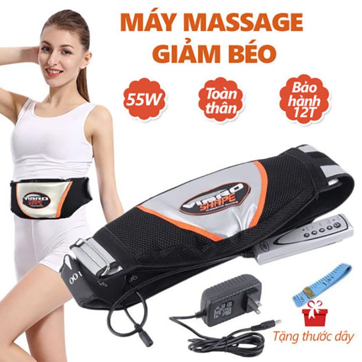 Đai Massage giảm mỡ bụng , Máy Massage rung nóng giảm mỡ toàn thân hiệu quả Vibro Shape