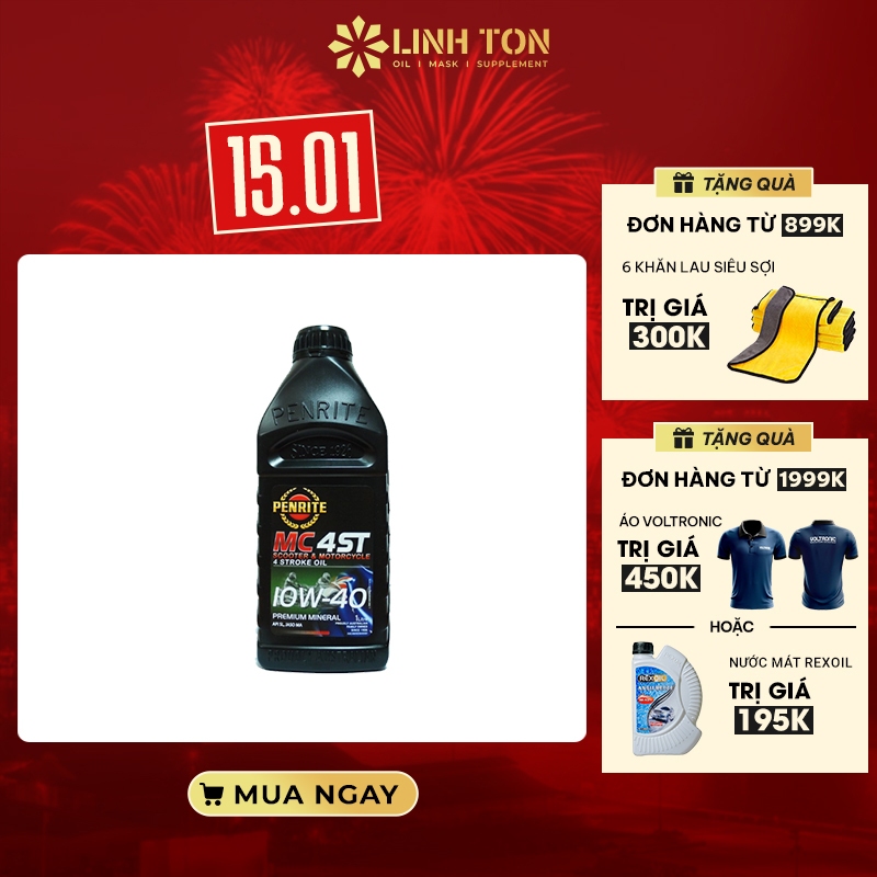 (Quà từ Penrite) Nhớt tổng hợp cao cấp Penrite MC 4ST 10w40 (Full Synthetic 100%)