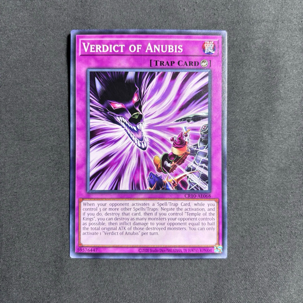 [Yugioh Sky Shop] 1 lá thẻ bài"Verdict of Anubis" - CR10-AE068 - Foil Common - AE chính hãng