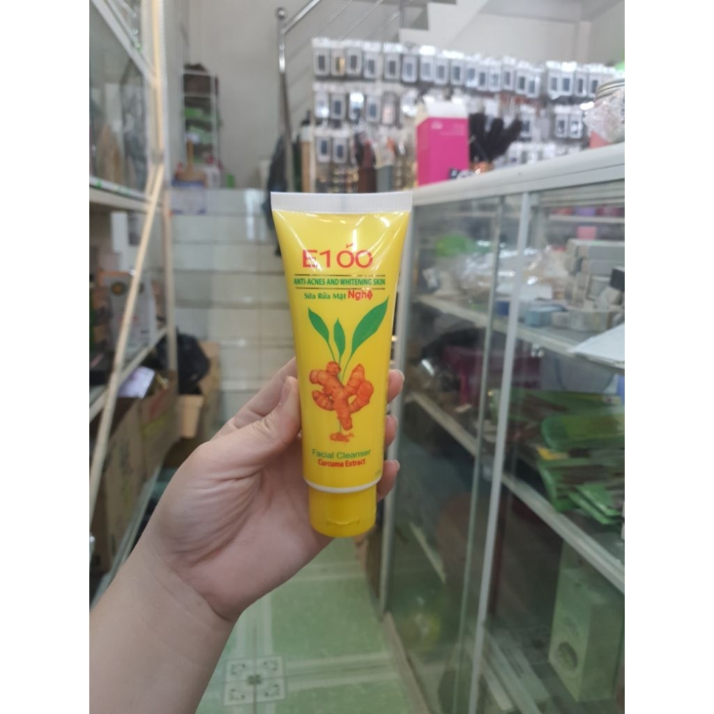 sữ rửa mặt e100  bò và e100 nghệ