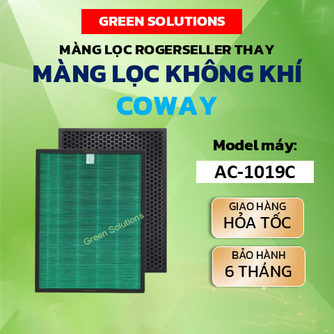 Màng Lọc Rogerseller® Tương Thích Màng Lọc Không Khí Coway Cartridge AP-1019C, bộ lọc Coway AP-1019C