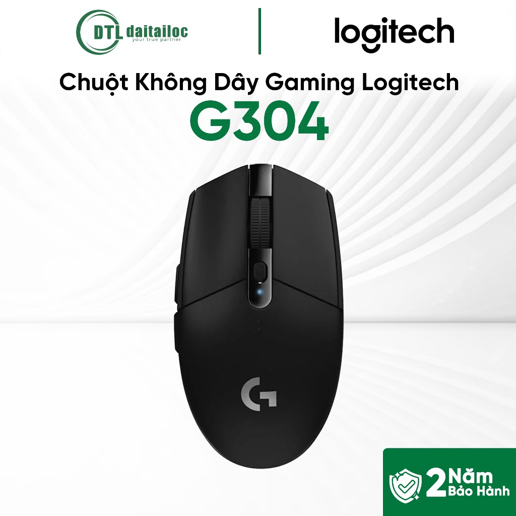 Chuột Không Dây Gaming Logitech G304 ĐEN | Chính Hãng | Bảo Hành 24 Tháng