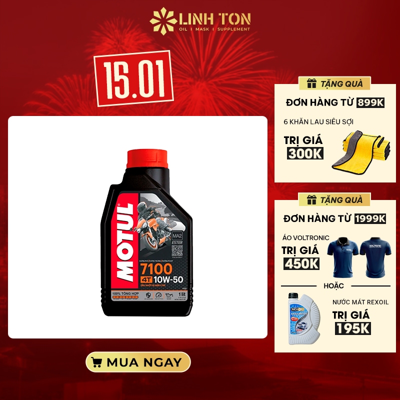 Nhớt tổng hợp gốc Ester Motul 7100 10W50
