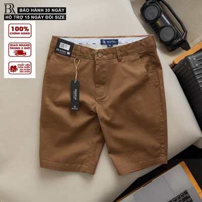 Quần Short Kaki Nam Brado Bravery - Kaki Mềm Mịn Dày Dặn, Co Giãn, Regular Fit Đứng Form, Lịch Lãm
