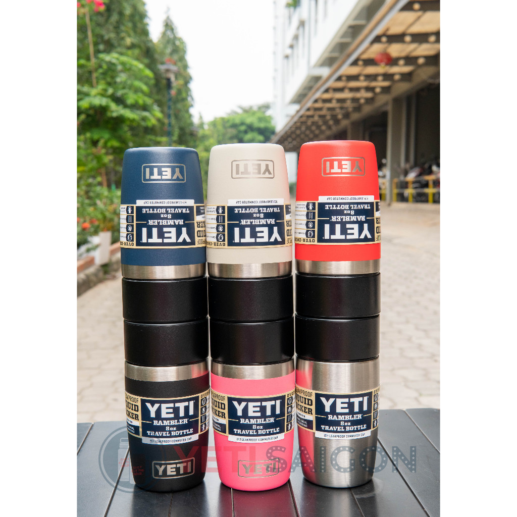 [YETI SAIGON] Bình Giữ Nhiệt YETI Rambler Travel Bottle 8oz / 12oz / 16oz – Giữ Nóng Lâu, Giữ Lạnh C